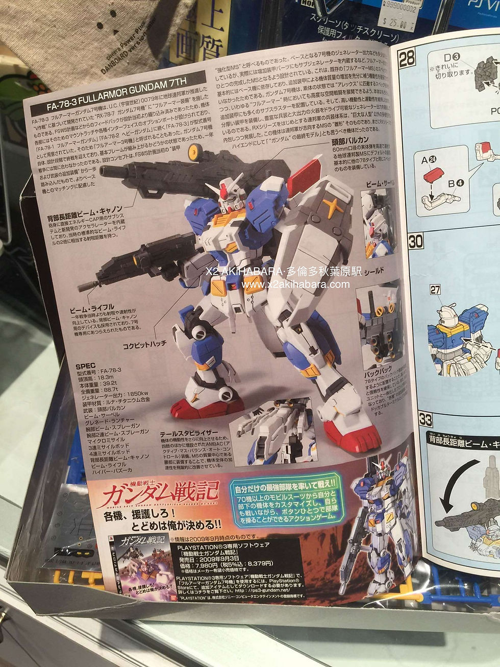 Thumbnail: HGUC 1/144 FA-78-3 FULLARMOR GUNDAM 7TH 全武裝高達7號機