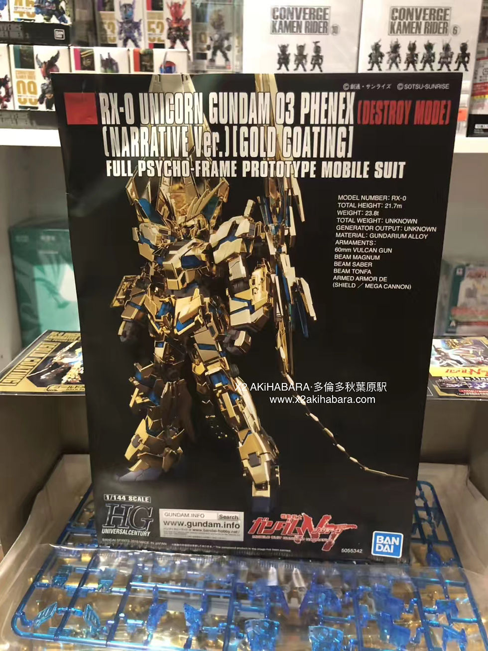 縮圖：HGUC 1/144 RX-0 UNICORN GUNDAM 03 PHENEX (DESTORY MODE)  (NARRATIVE Ver.) 電鍍版