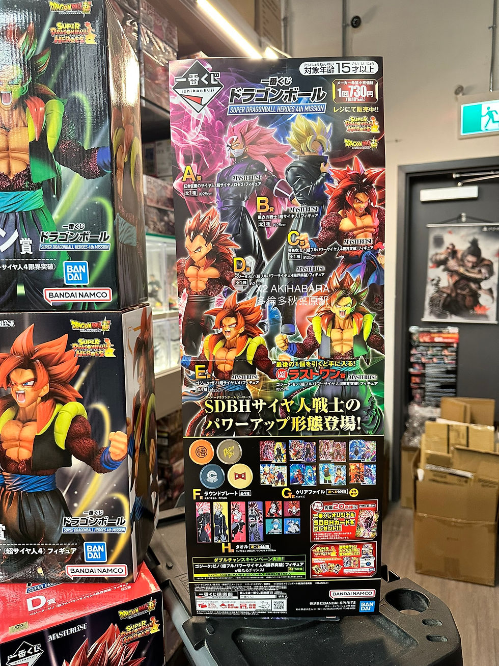 縮圖：ICHIBANKUJI SUPER DRAGONBALL HEROES 4th MISSION 一番賞《超級七龍珠群雄》第四任務