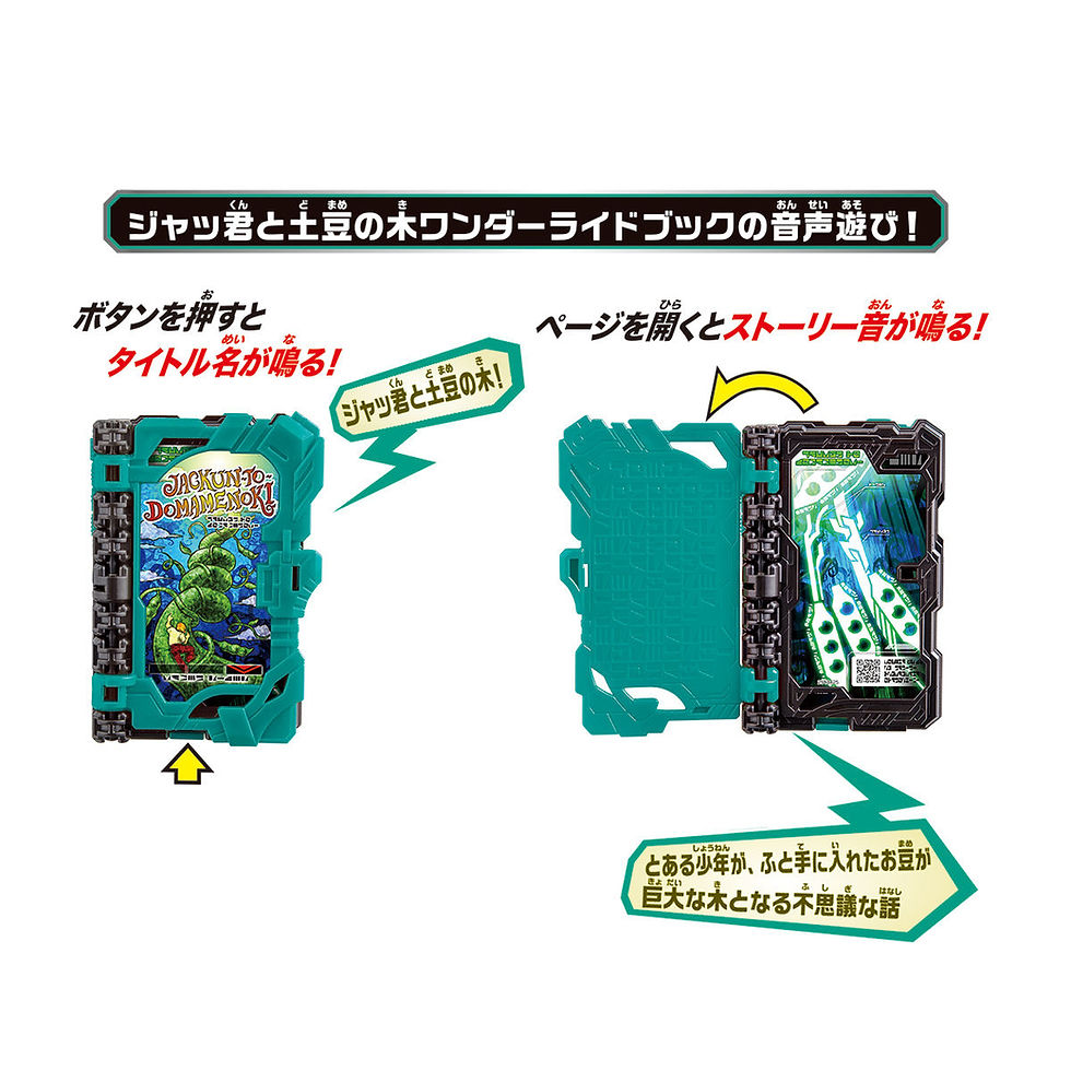 Thumbnail: DX SWORDRIVER HISSATSUHOLDER & JACKUN TO DOMAMENOKI WONDER RIDE BOOK 腰帶扣&傑克豌豆神騎書