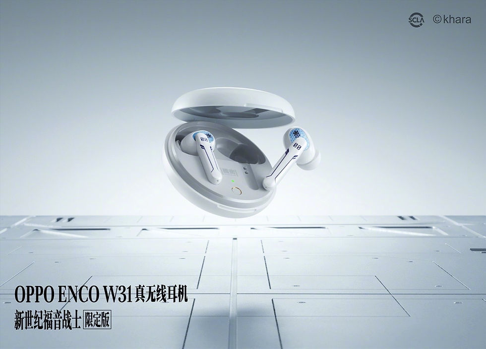 縮圖：OPPO Enco W31 Wireless Earphone EVANGELION EDITION 真無線耳機 新世紀福音戰士限定版 綾波麗配色