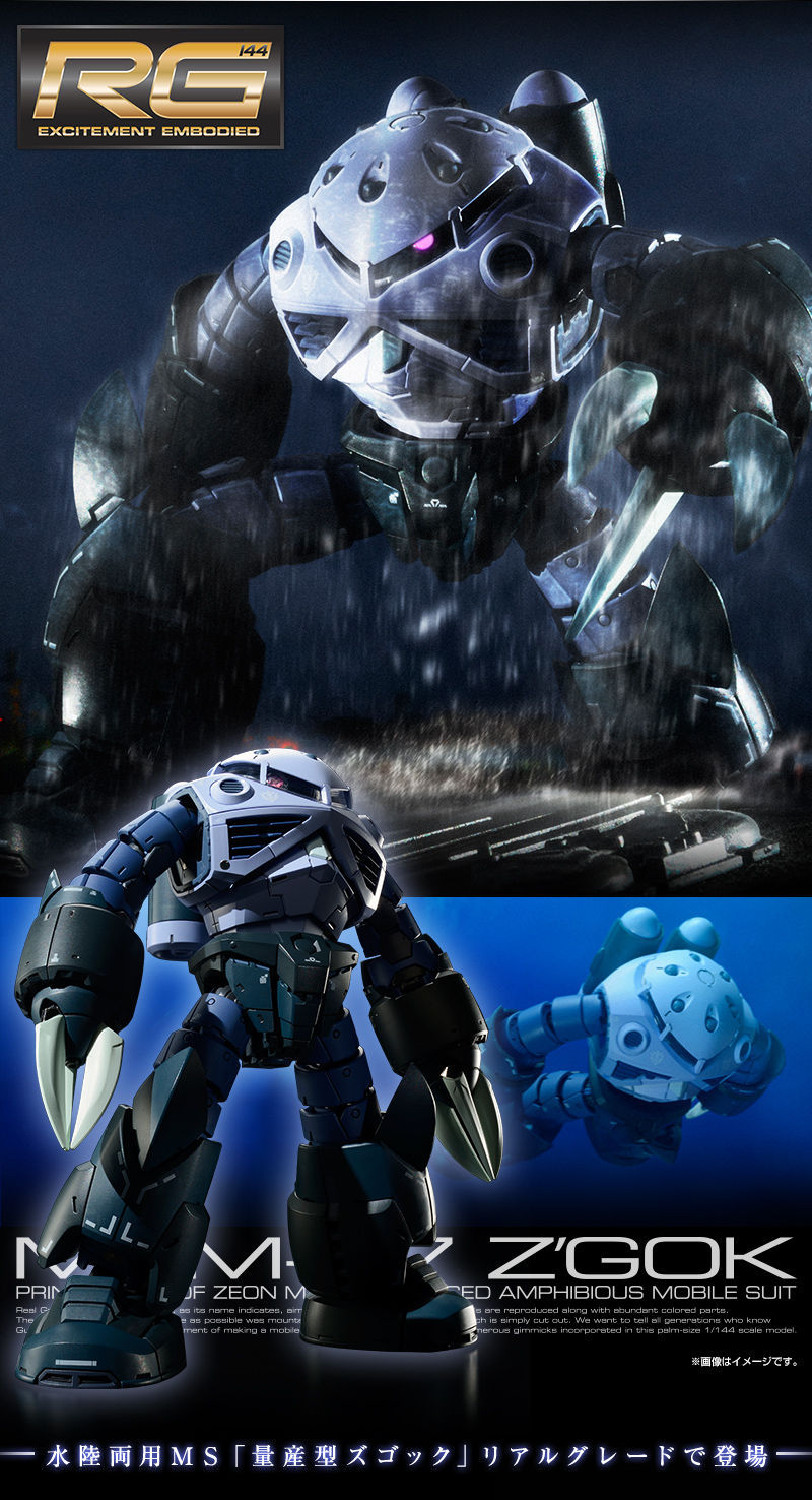 Thumbnail: RG 1/144 MSM-07 Z'GOK MASS PRODUCTION TYPE 量產型魔蟹