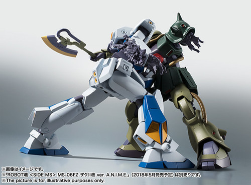 Z*1様 ROBOT魂 RX-78-2GUNDAM&MS-06 ZAKU II開 ROBOT魂<SIDE MS> MS-06FZ ZAKU II FZ 渣古II 改ver.A.N.I.M.E.