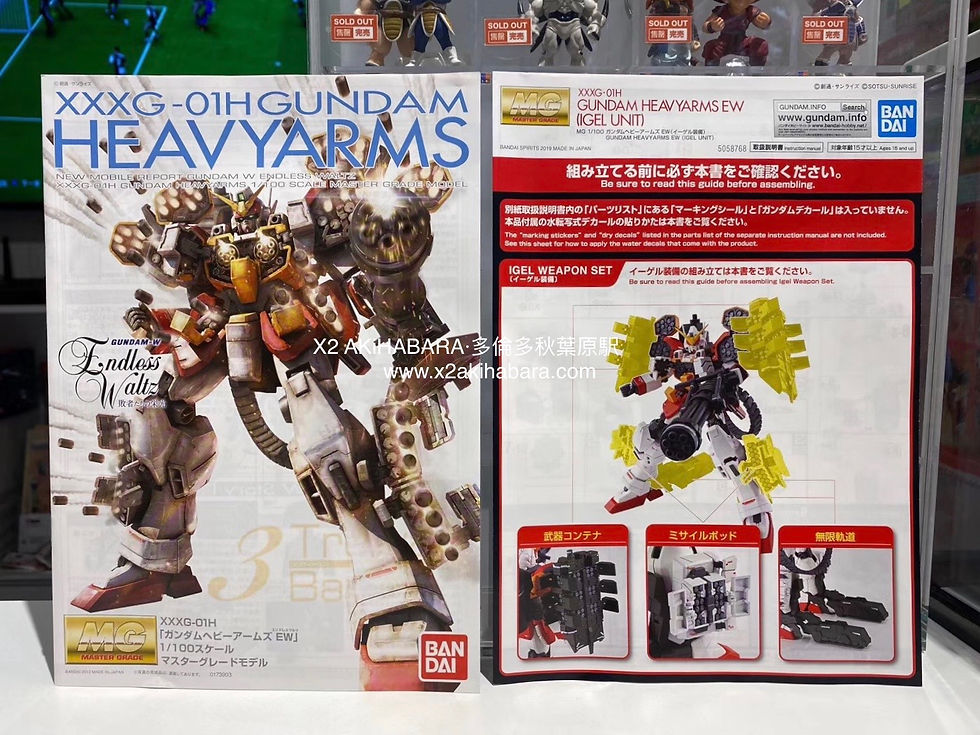 縮圖：MG 1/100 XXX-01H GUNDAM HEAVYARMS EW (IGEL UNIT) 重武裝高達EW（刺蝟裝備）