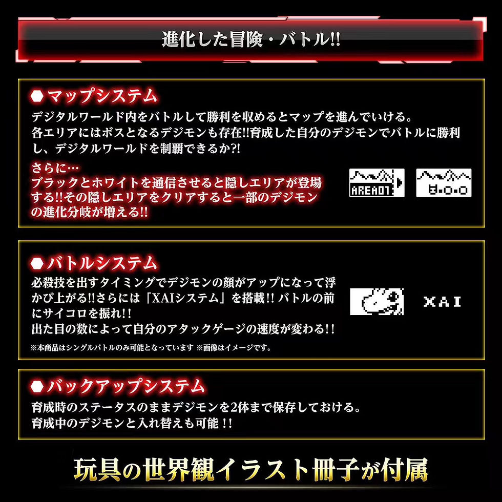 Thumbnail: DIGITAL MONSTER X BLACK / WHITE 數碼暴龍機 X抗體 黑/白 （全2種）