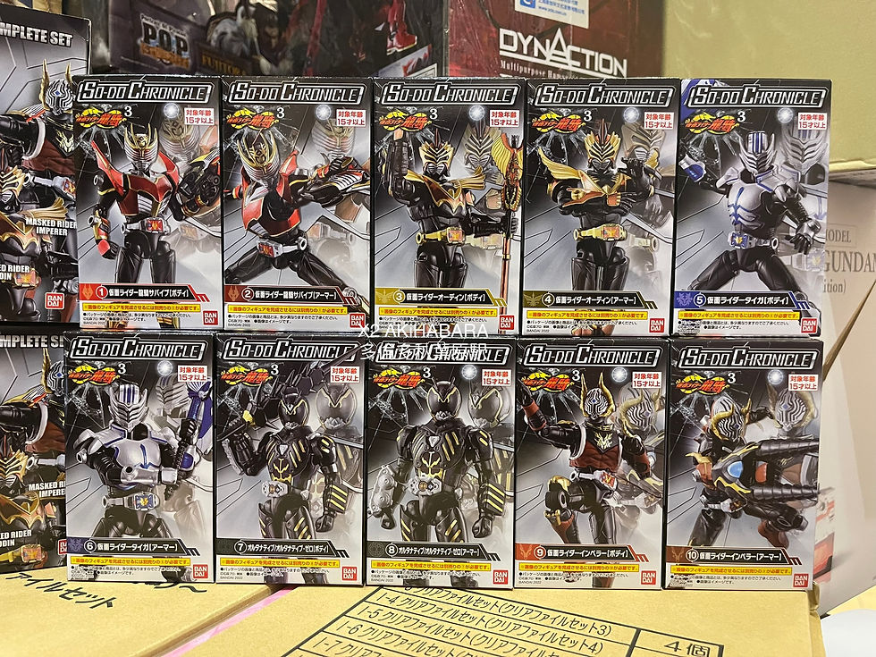 縮圖：SO-DO CHRONICLE KAMEN RIDER RYUKI 3 COMPLETE SET 掌動編年史 假面騎士龍騎3 套組版