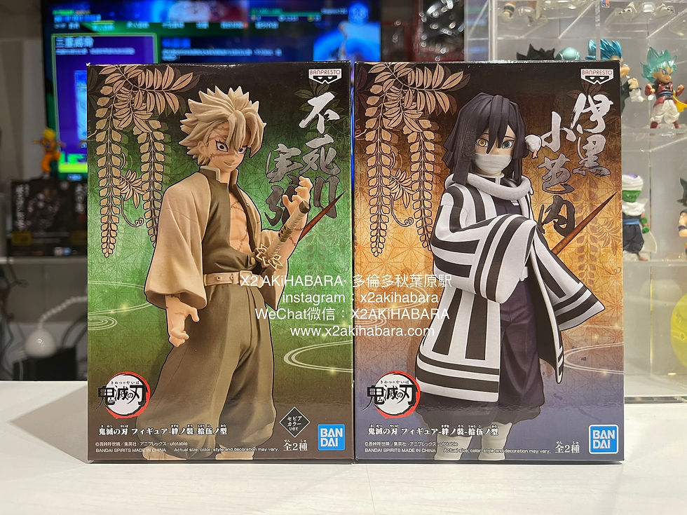 Thumbnail: 絆ノ装-拾伍ノ型  Shinazugawa Sanemi & Iguro Obanai 不死川實彌（泛黃配色）& 伊黑小芭內 (全2種)