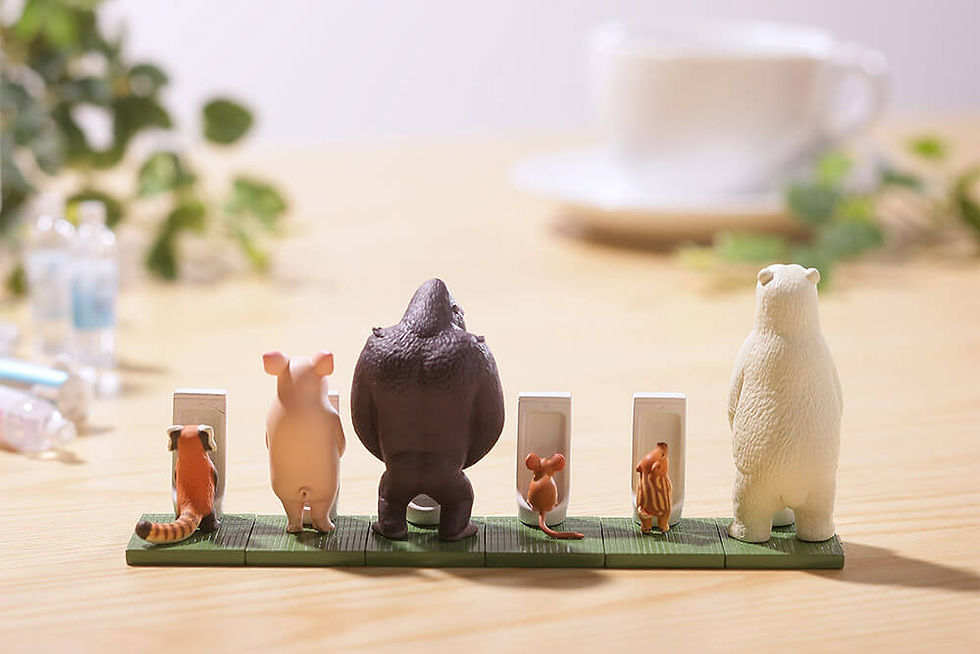 Thumbnail: 海洋堂 CAPSULE Q MUSEUM 佐藤邦雄の動物たち「つれ〇〇〇」佐藤邦雄 尿尿的動物 (全5種)