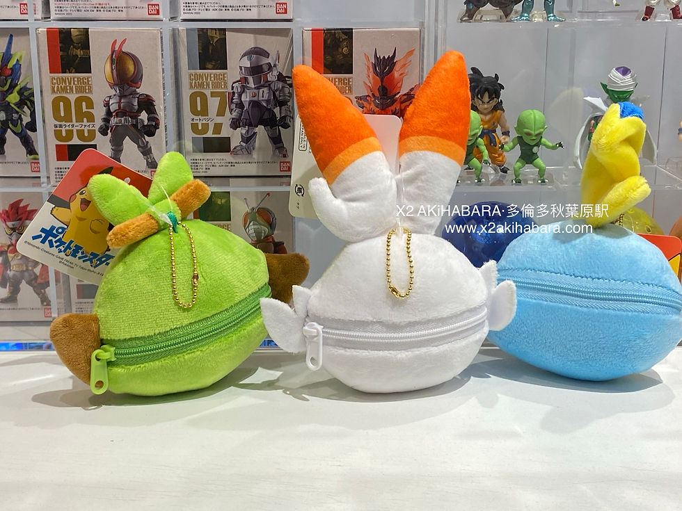 縮圖：ShoPro ポケットモンスター ぬいぐるみフェイスマスコットポーチ メッソン Sobble 淚眼蜥 零錢/小物拉鍊收納包