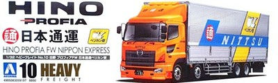縮圖：AOSHIMA 1/32 HEAVY FREIGHT No.10 HINO PROFIA FW NIPPON EXPRESS
