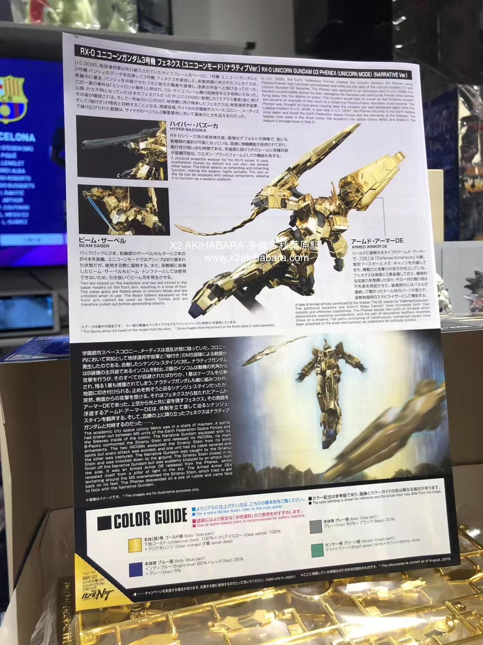 縮圖：HGUC 1/144 RX-0 UNICORN GUNDAM 03 PHENEX (UNICORN MODE)  (NARRATIVE Ver.) 電鍍版