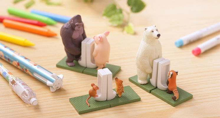 Thumbnail: 海洋堂 CAPSULE Q MUSEUM 佐藤邦雄の動物たち「つれ〇〇〇」佐藤邦雄 尿尿的動物 (全5種)
