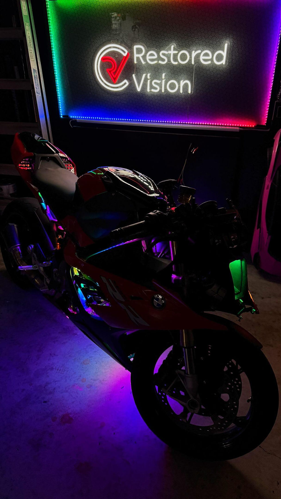 Thumbnail: Lightzz Out 12 Piece RGBIC Dream Color Chasing Motorcycle Underglow Kit