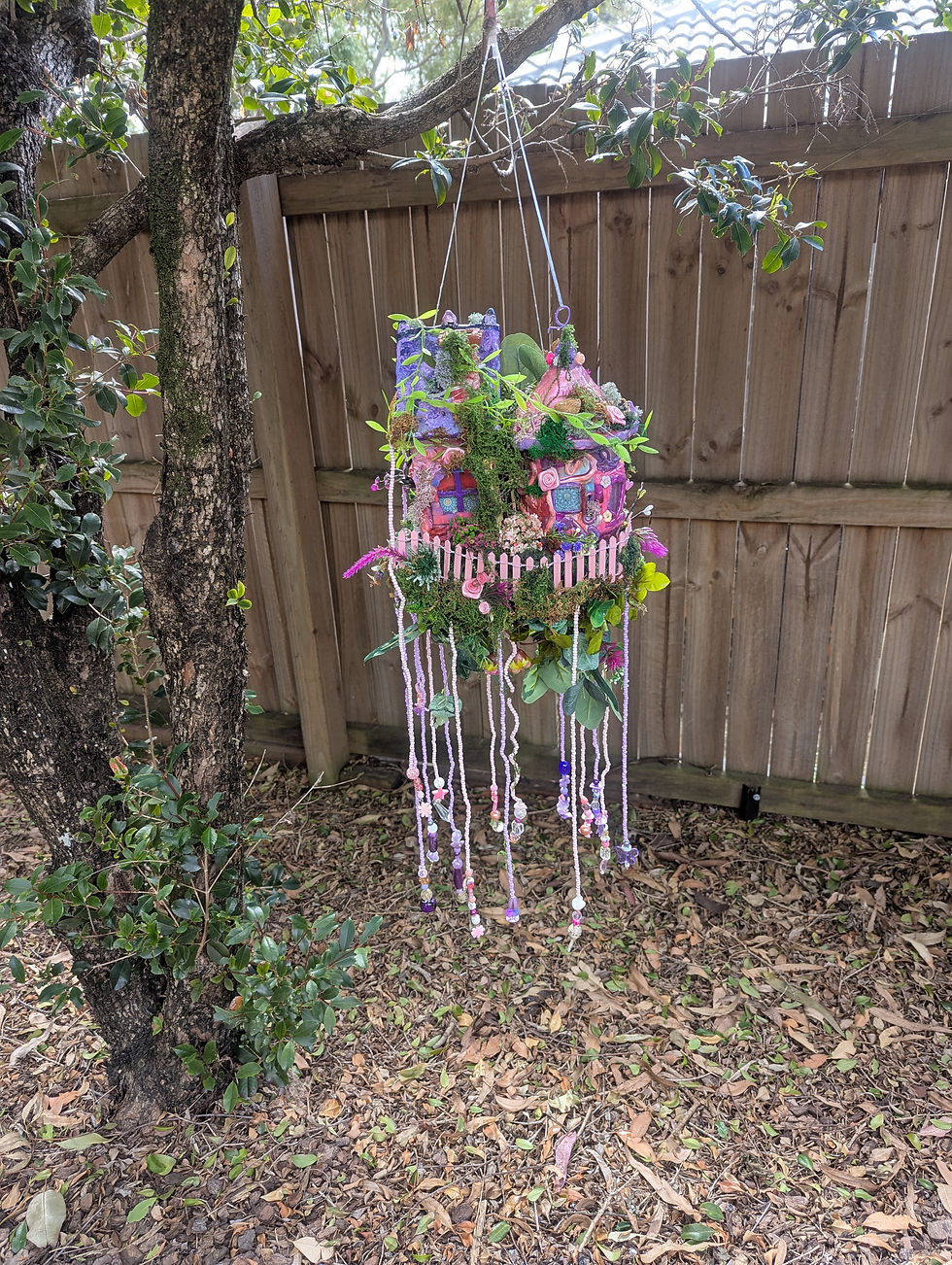 Thumbnail: Pink Hanging Fairy House
