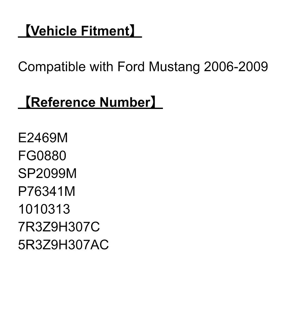 Thumbnail: Ford Mustang 2006-2009 V6 4.0L, and V8 4.6L Fuel Pump Assembly