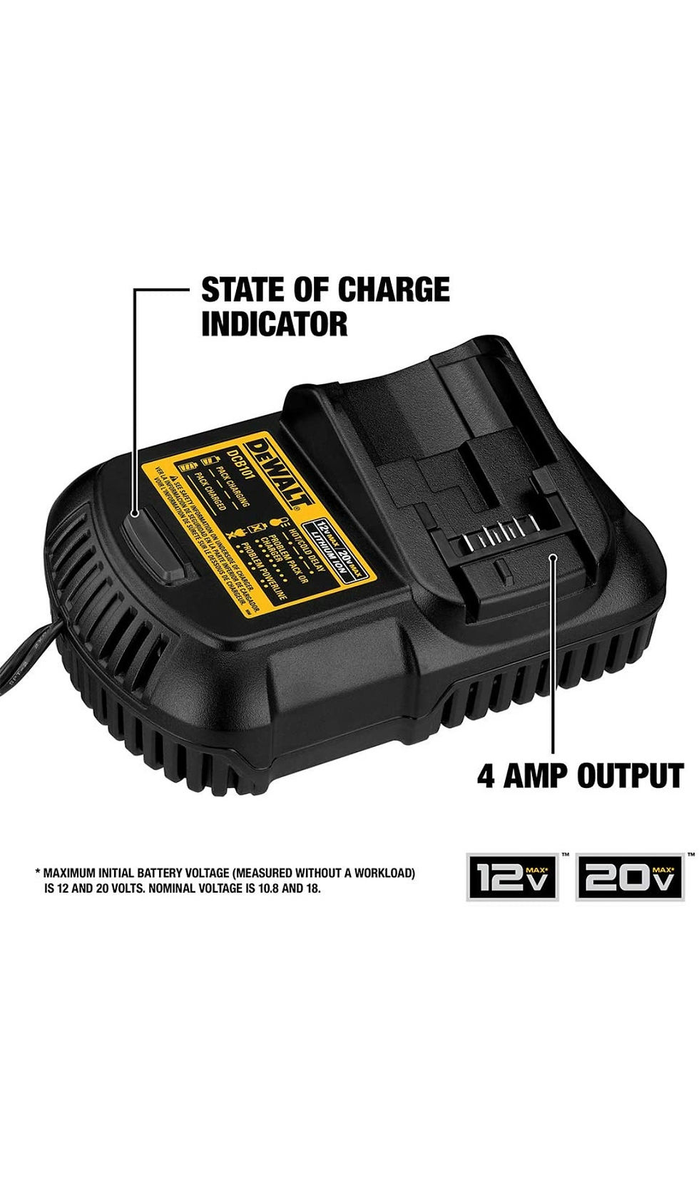 Thumbnail: DEWALT 20V MAX 5.0 Ah Battery Charger Kit with Bag (Brand new )