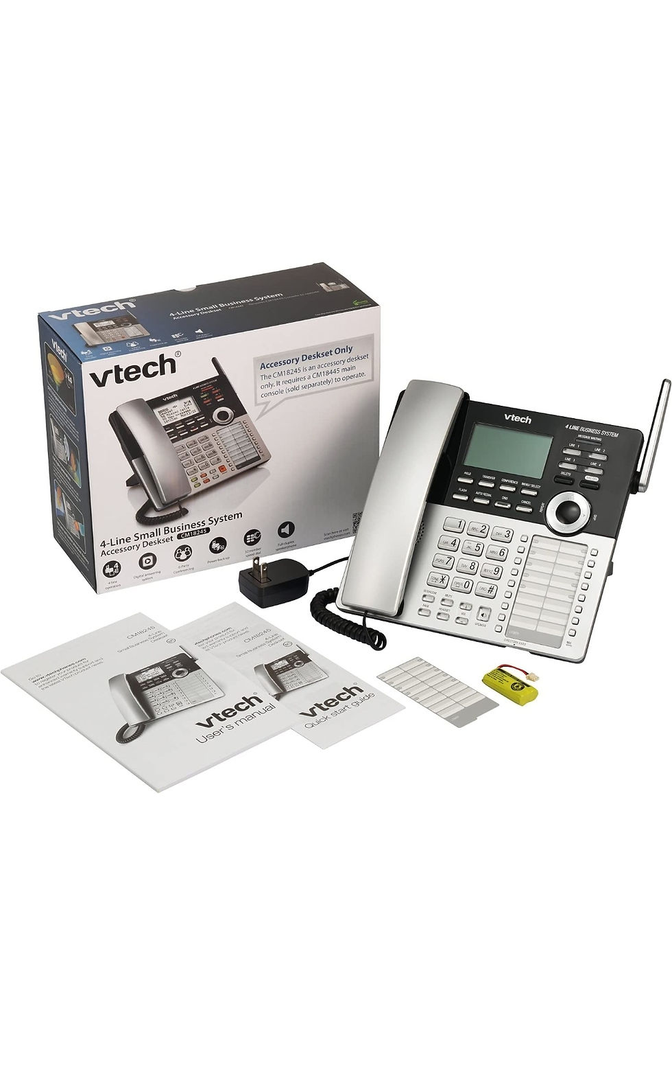 Thumbnail: VTech CM18245 4-Line Expandable DECT6.0 Small Business Office Phone