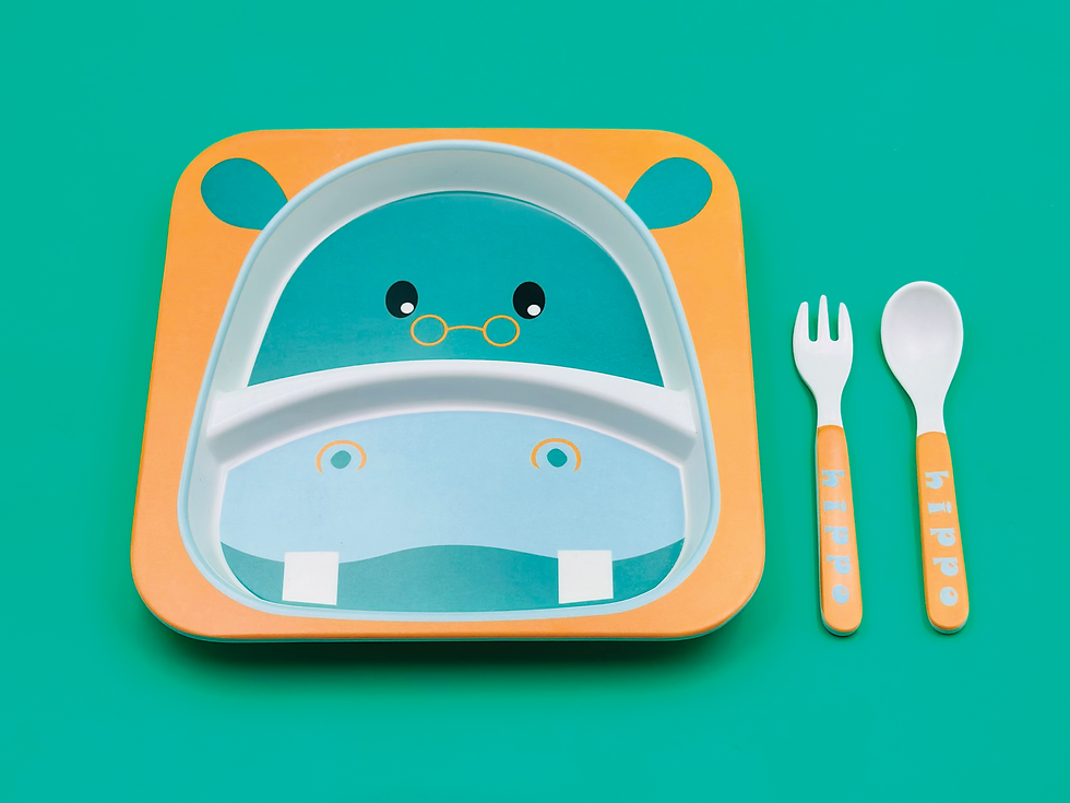 Thumbnail: Bamboo Kids Dinnerware 5 Piece Set