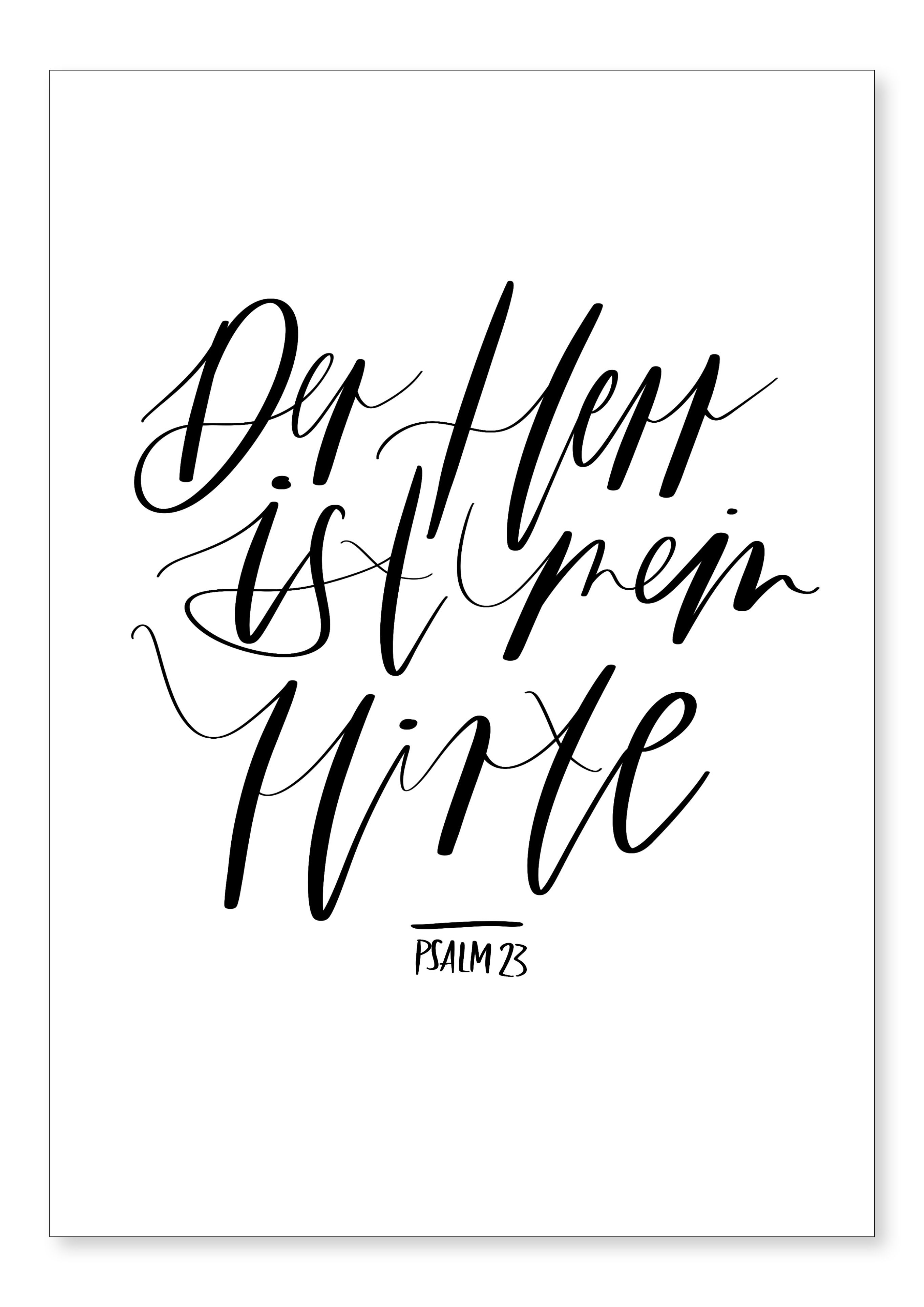 Der Herr ist mein Hirte A4