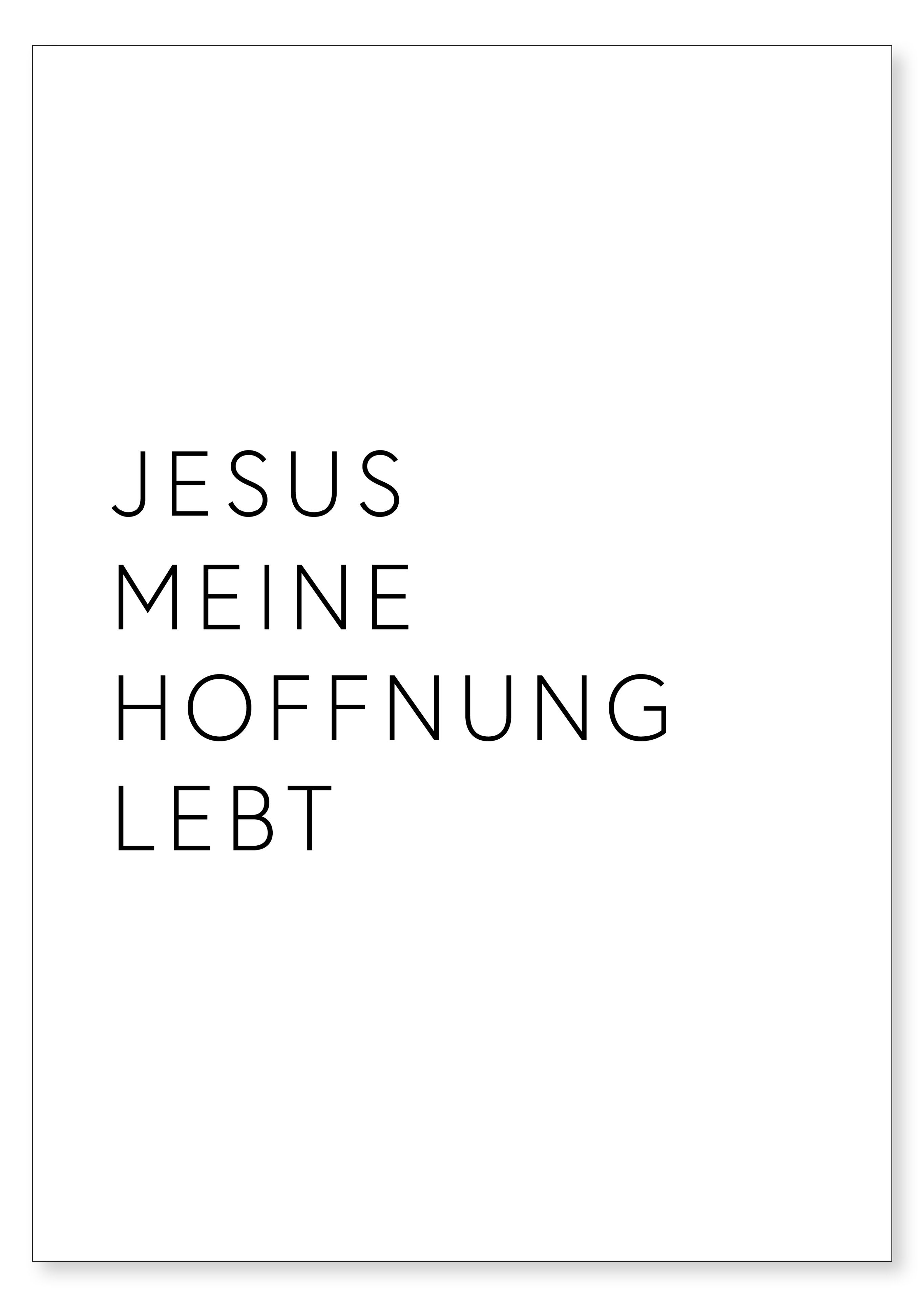 Jesus meine Hoffnung lebt DINA4