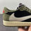 Thumbnail: Air Jordan 1 Low OG Reverse Swoosh – TS x AJ1, Military Green & Black Edition