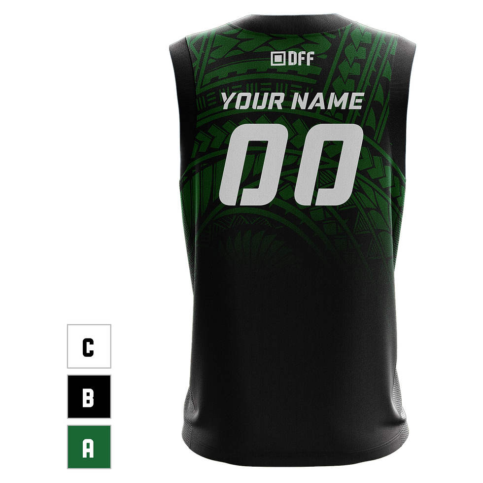 Thumbnail: DFF Green Tribe Volleyball Jersey Design Your Own