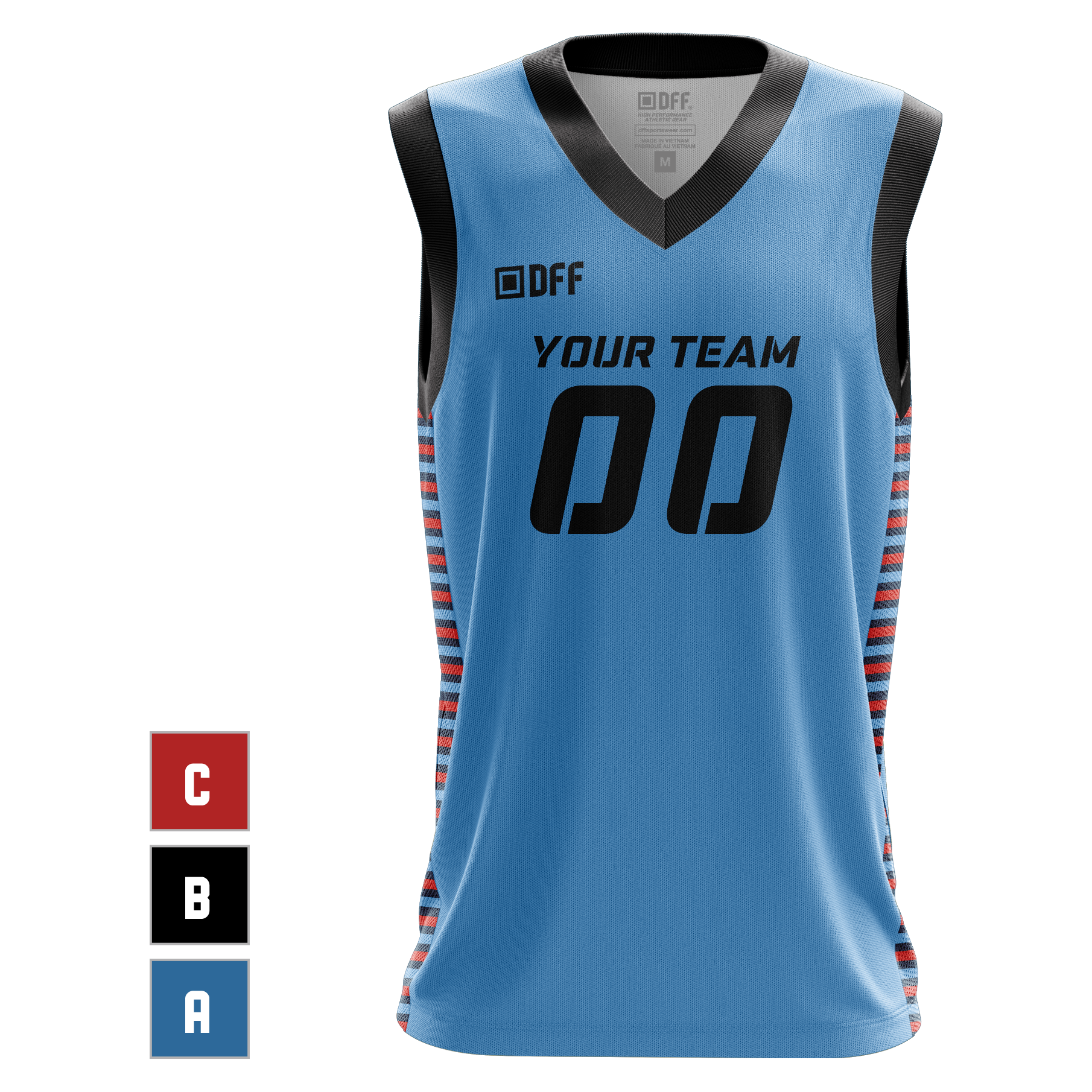 DFF Sonic Slam Basketball Jersey Design Your Own