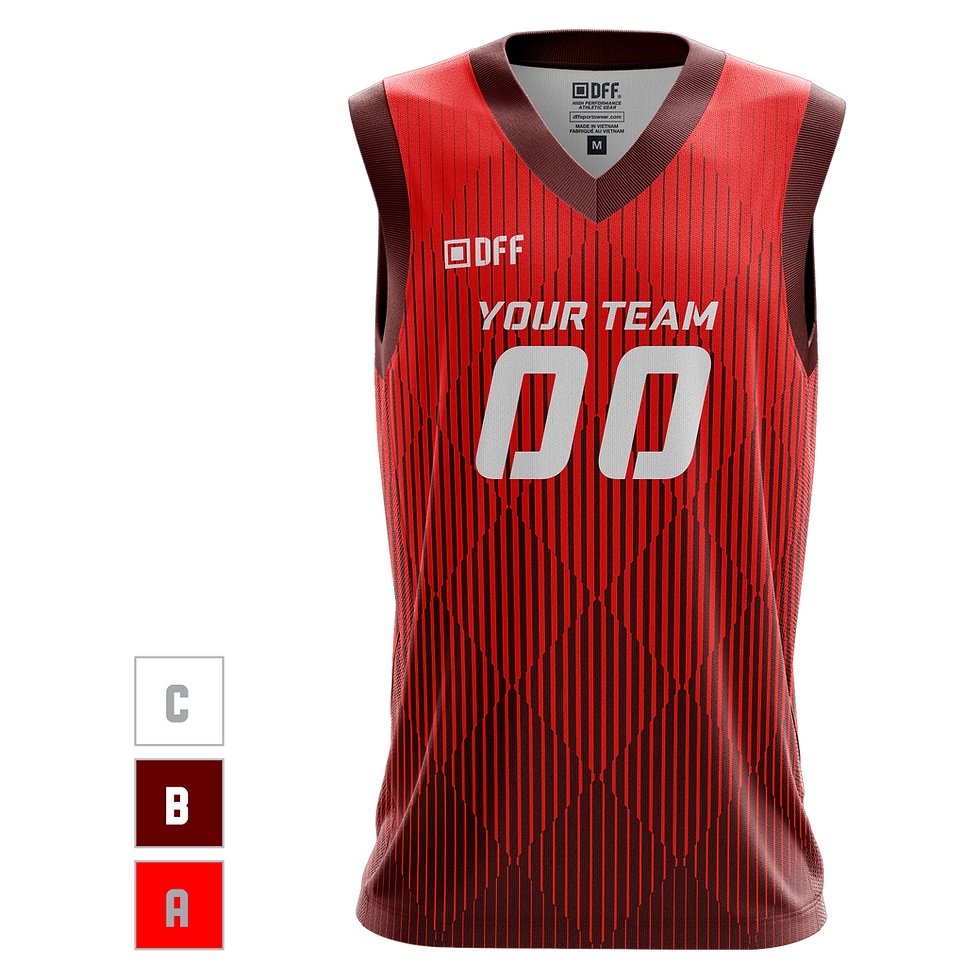 DFF Diamond Strip Basketball Jersey Design Your Own