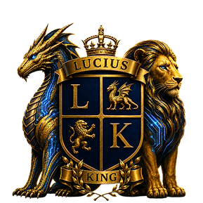 Lucius King Digital Marketing & Consulting logo symbolizing trust, professionalism, excellence, and strong client relationships