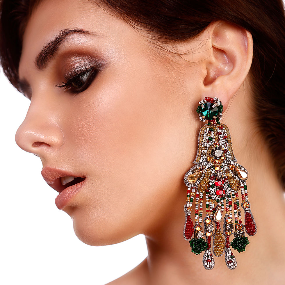 Thumbnail: Vintage Chandelier Earrings.