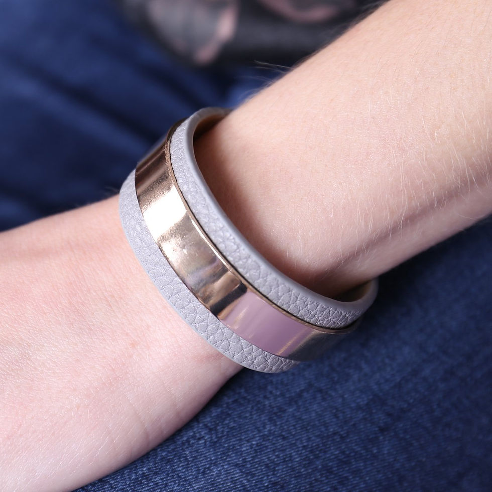 Thumbnail: Hdb2609 - Simple Leather Cuff Bracelet