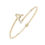 Thumbnail: Initial Bangle Gold A