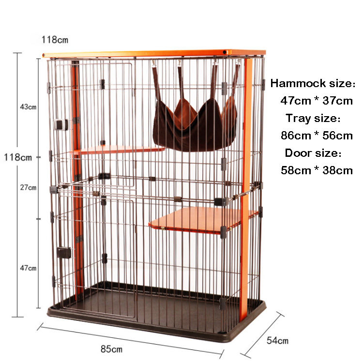Thumbnail: []Stainless Steel Cat Cage Villa