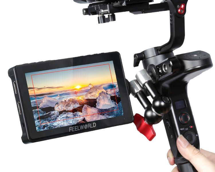 Thumbnail: FEELWORLD F5 Pro V2 5.5 Inch Touch Screen 3D LUT DSLR Camera Field Monitor