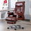 Thumbnail: Withstand 200kg office chair classic polished leather chair home office used sw