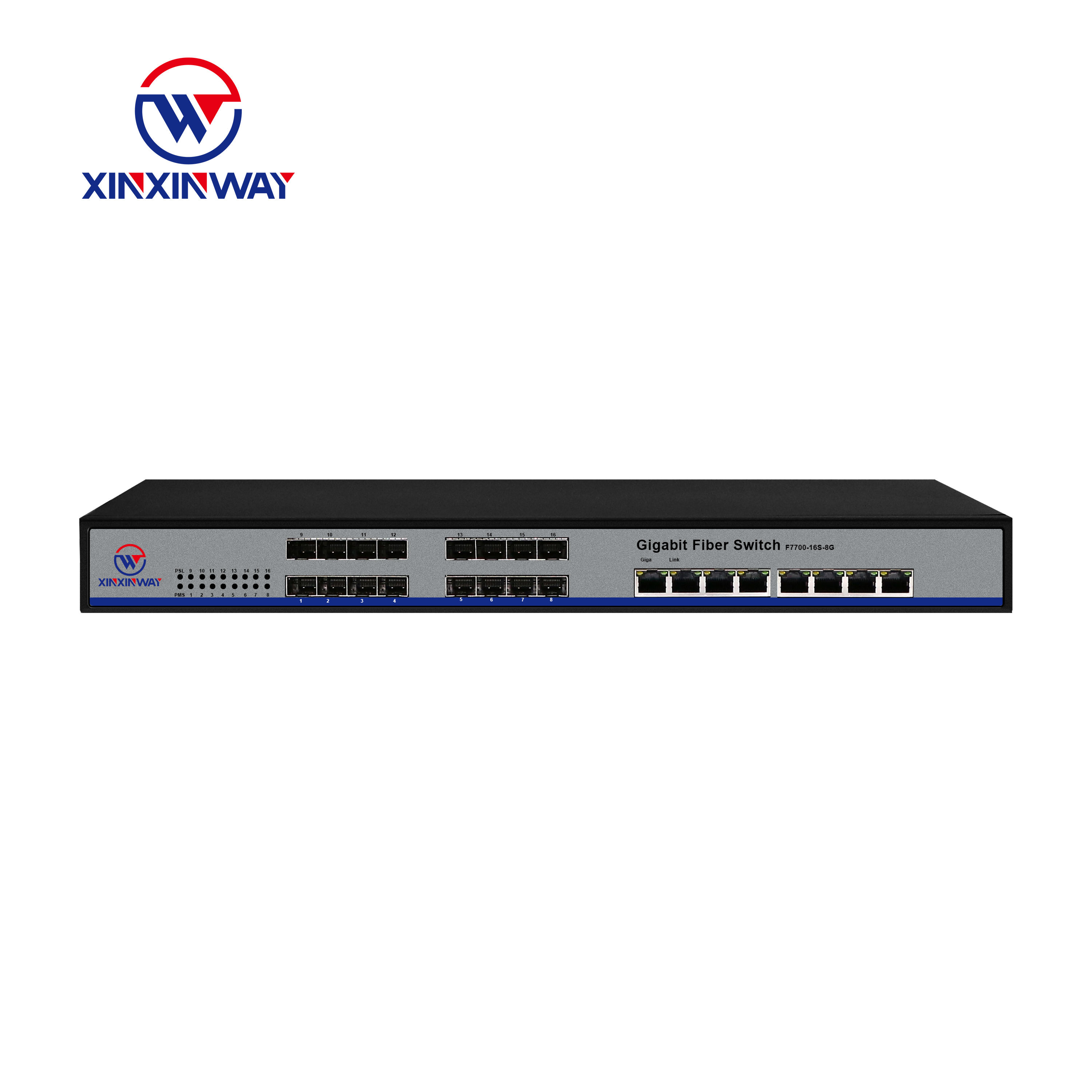 Full Gigabit 16+8 Optical Fiber Convergence Switch