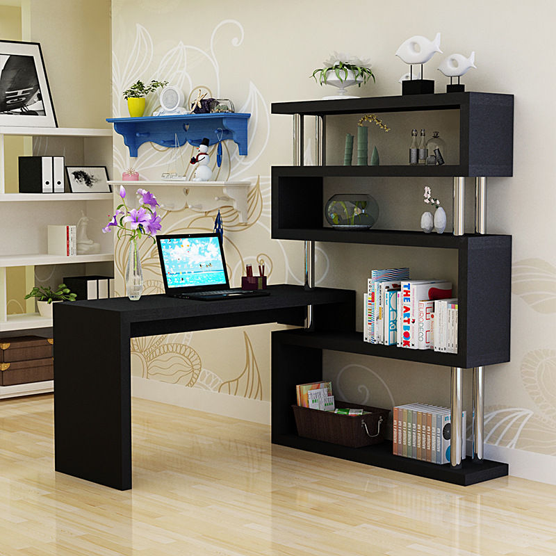 Thumbnail: Computer Desk and Bookcase Work Table