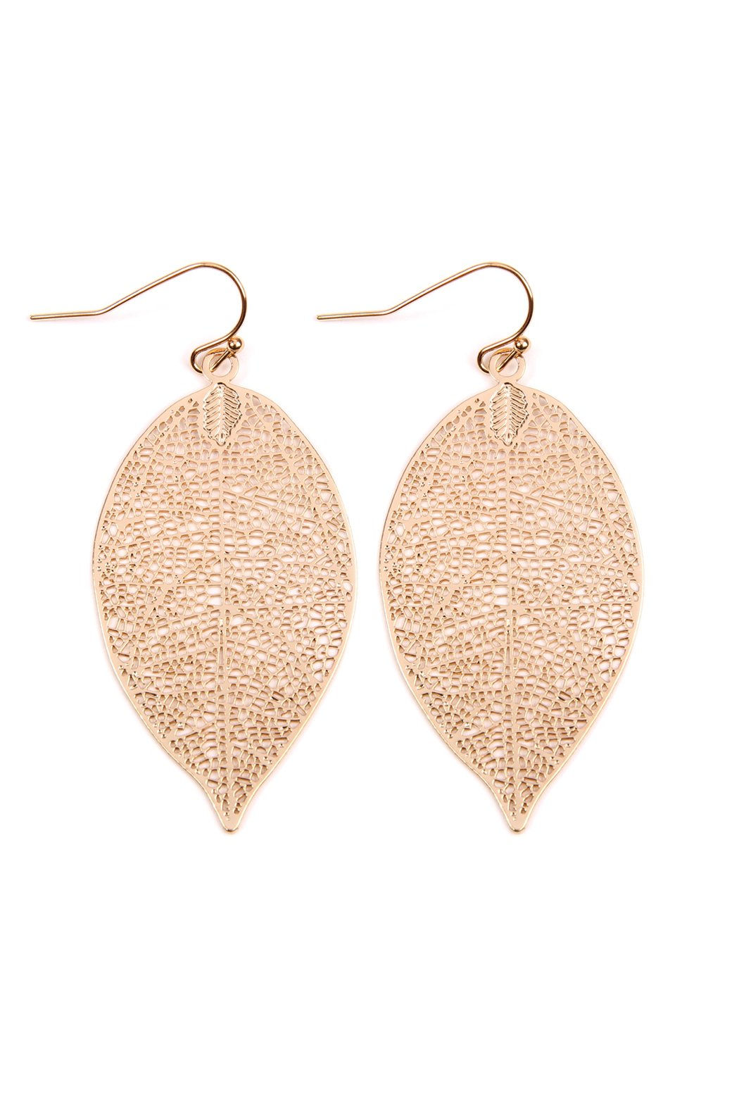 E1806 - Leaf Filigree Earrings