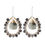 Thumbnail: Hde3097 - Stone Wired Beaded Teardrop Earrings