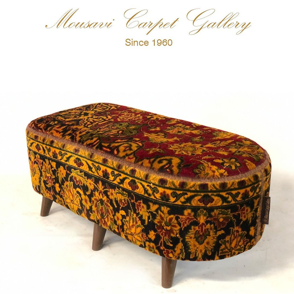 Thumbnail: Handmade Oval Shape Ottoman