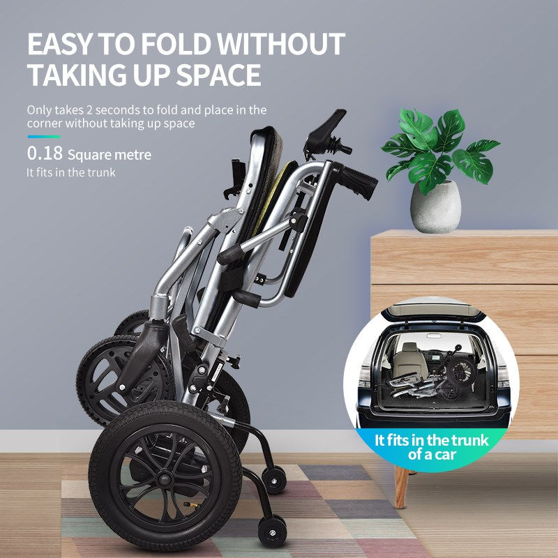 Thumbnail: Multifunctional Transport lightweight disabled handicap chairs electric wheelch