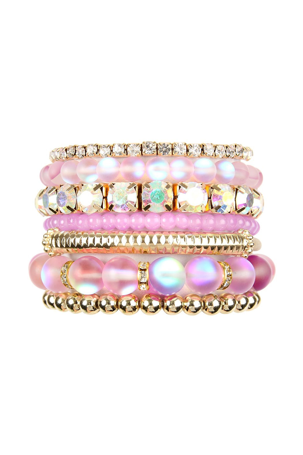 Thumbnail: Hdb2433 - Mermaid Glass Stretch Bracelet