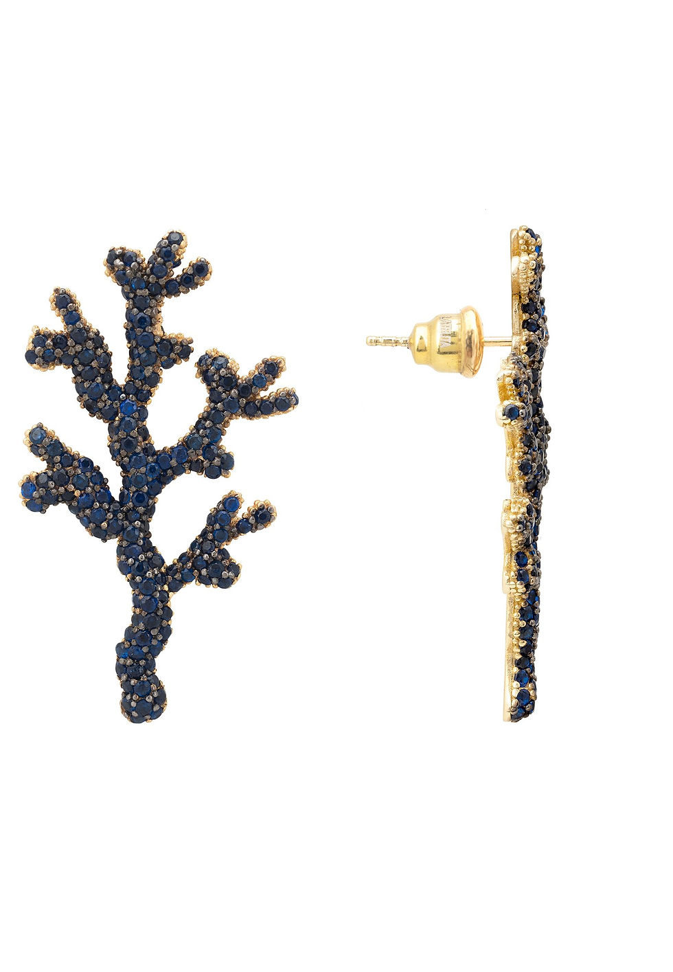 Thumbnail: Coral Reef Earrings Blue CZ