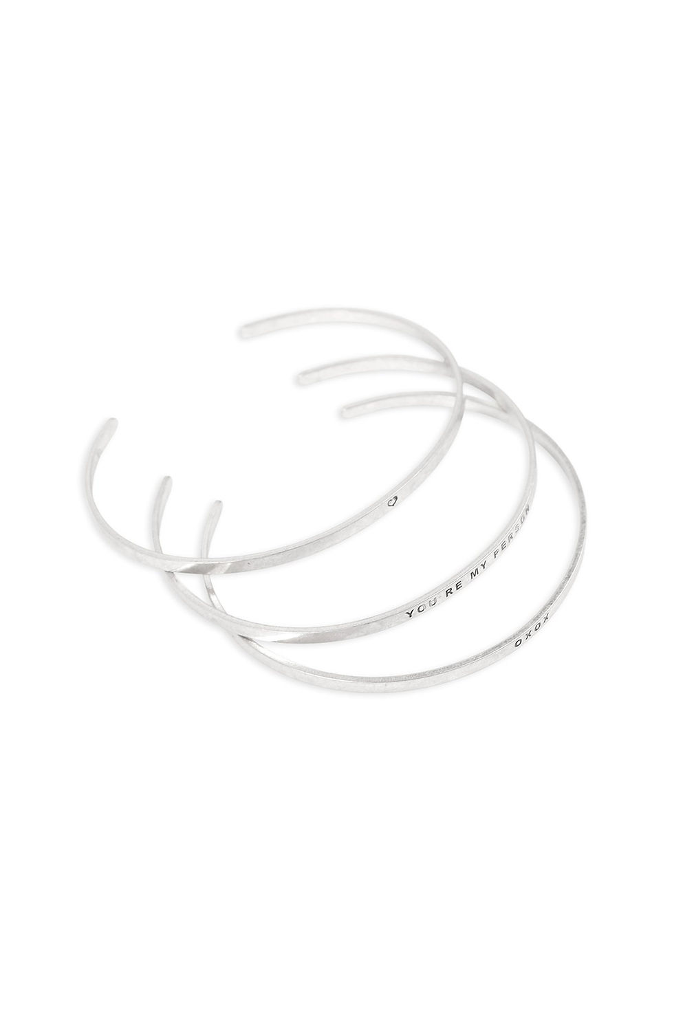 Thumbnail: Pba779 - 3 Set of Band "Xoxox" Bracelet