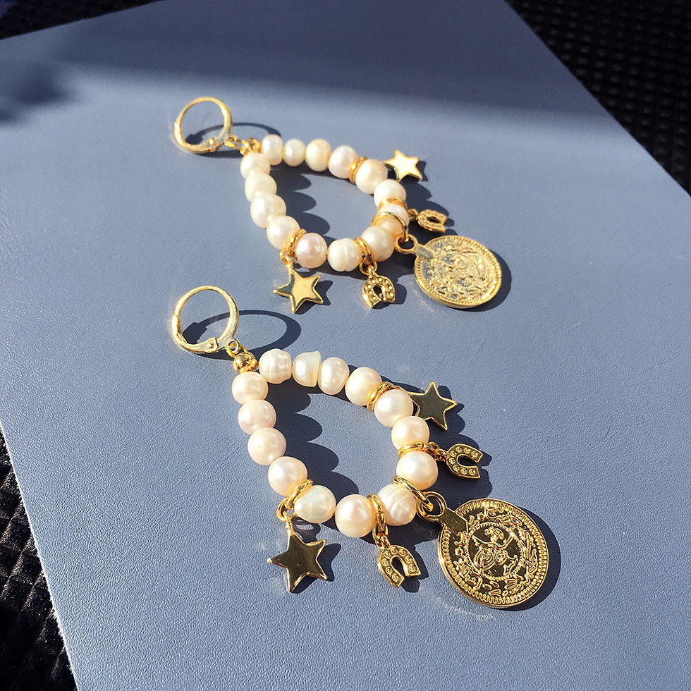 Thumbnail: Lucky Charm Pearl Earrings