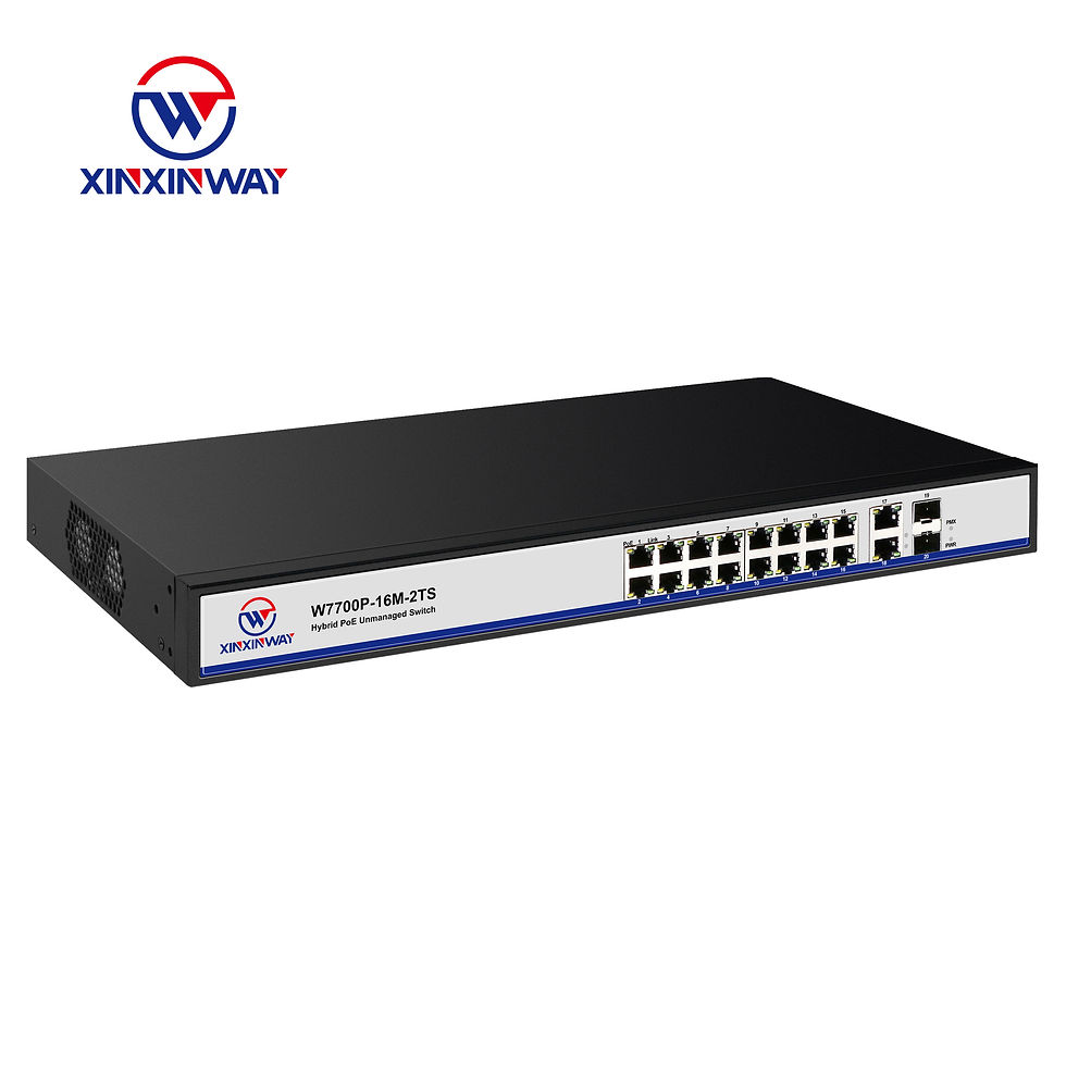 Thumbnail: Gigabit Ethernet Port 250 meters 16 100M POE Port Support VLAN 48V Standard POE