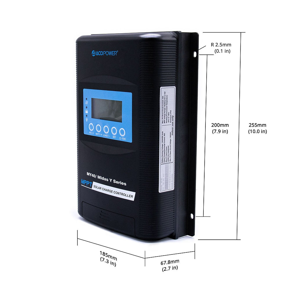 Thumbnail: ACOPOWER 400W 12V  Poly Solar RV Kits, 40A MPPT Charge Controller