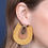 Thumbnail: B2e2725 - Wood With Thread Tassel Post Earrings