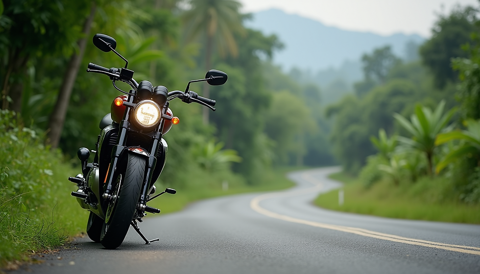 The Thrill of Speed on a Triumph Rocket 3R: A Countryside Adventure in Thailand