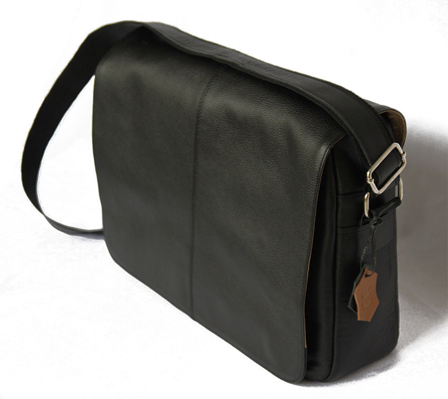 Thumbnail: Vintage by MJ - Messenger Bag Men and Women Leather -Moroccan Leather - Handmade